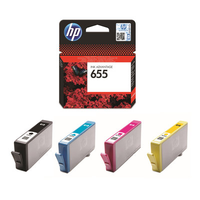 Atramentová náplň HP 655 -&nbsp;sada farieb (HP-655)