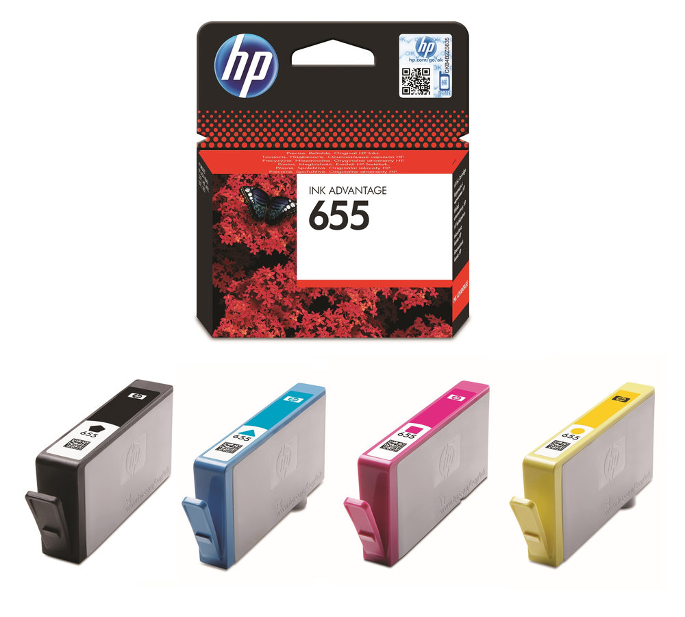 Atramentová náplň HP 655 - sada farieb (HP-655)
