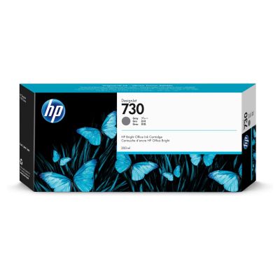 Atramentová náplň HP 730 -&nbsp;sivá (300 ml) (P2V72A)