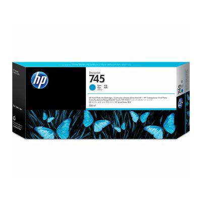 Atramentová náplň HP 745 -&nbsp;azúrová (300 ml) (F9K03A)