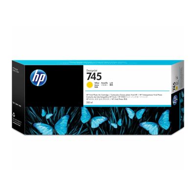 Atramentová náplň HP 745 - žltá (300 ml) (F9K02A)