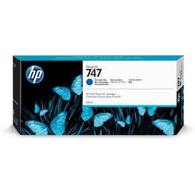 Atramentová náplň HP 747 -&nbsp;chromatická modrá (P2V85A)