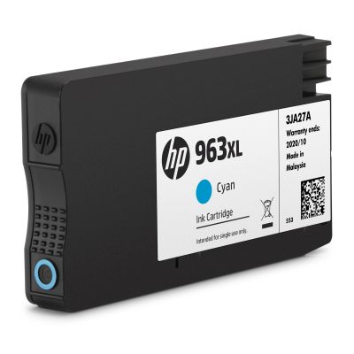 Atramentová náplň HP 963XL - azúrová (3JA27AE)