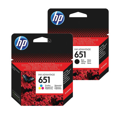 Atramentová náplň HP 651 - sada farieb (HP-651)