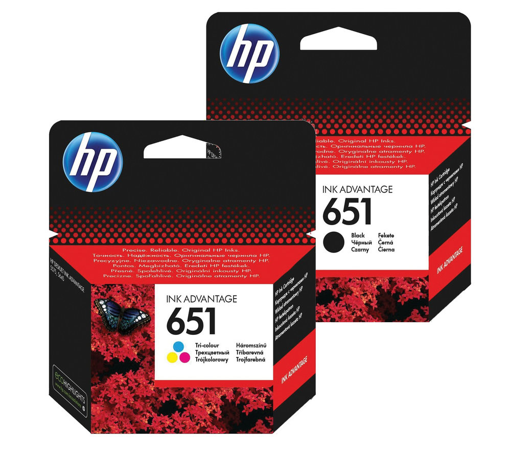 Atramentová náplň HP 651 - sada farieb (HP-651)