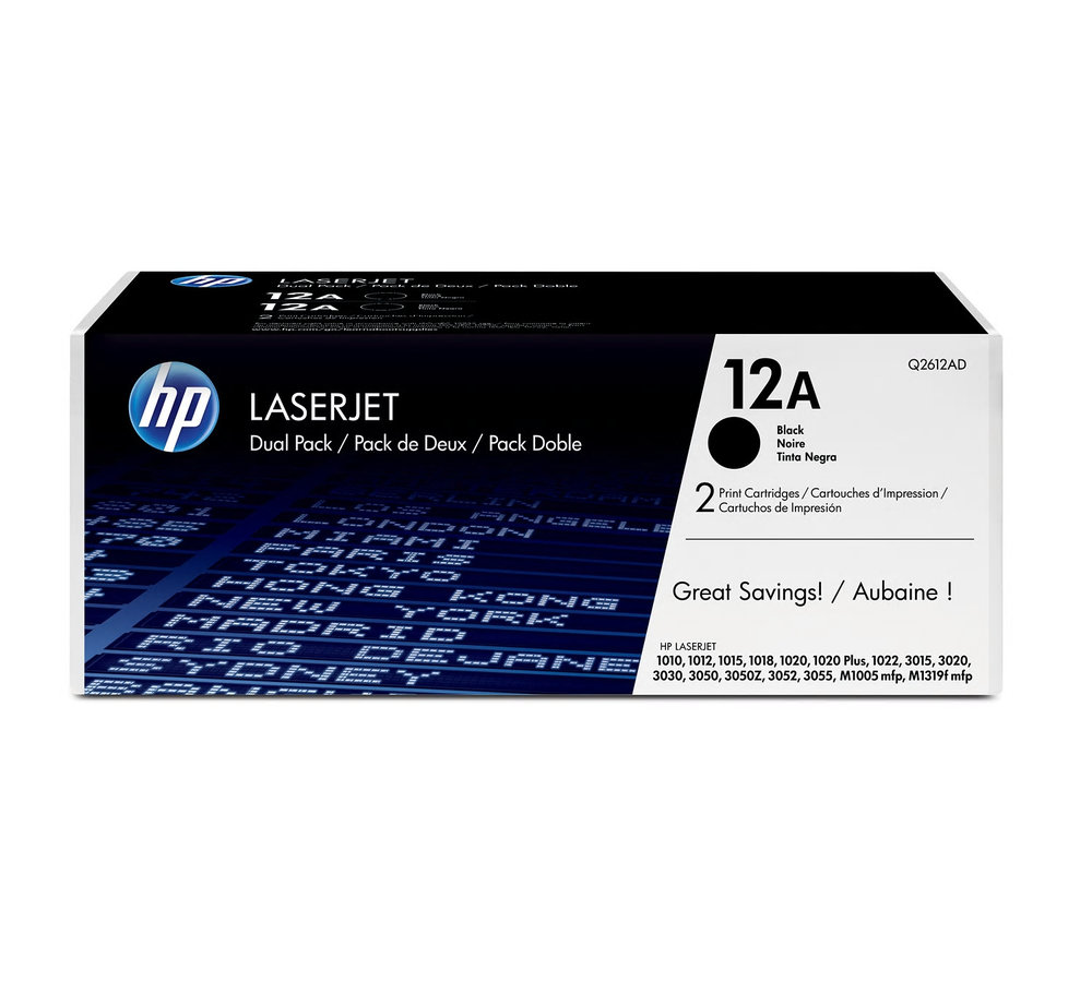 Toner HP 12A - čierny, dvojbalenie (Q2612AD)