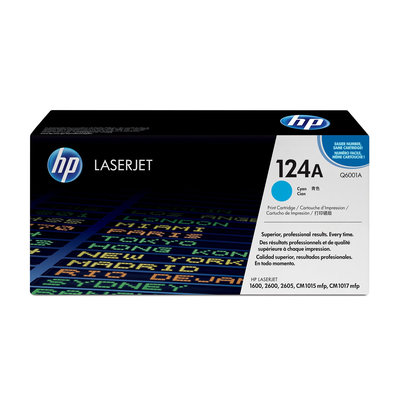 Toner HP 124A - azúrový (Q6001A)