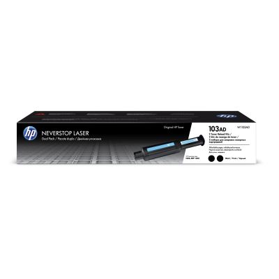 Toner HP 103AD Neverstop - čierny, dvojbalenie (W1103AD)