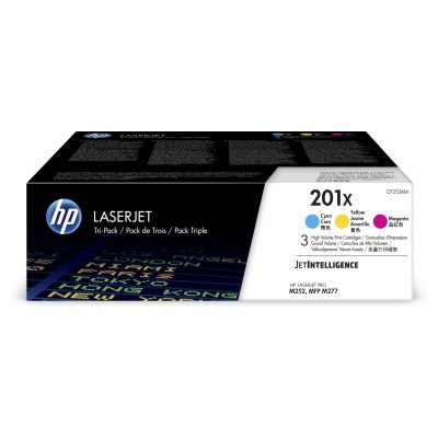 Toner HP 201X -&nbsp;azúrový, purpurový, žltý (CF253XM)