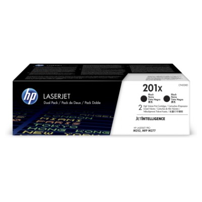 Toner HP 201X - čierny, dvojbalenie (CF400XD)