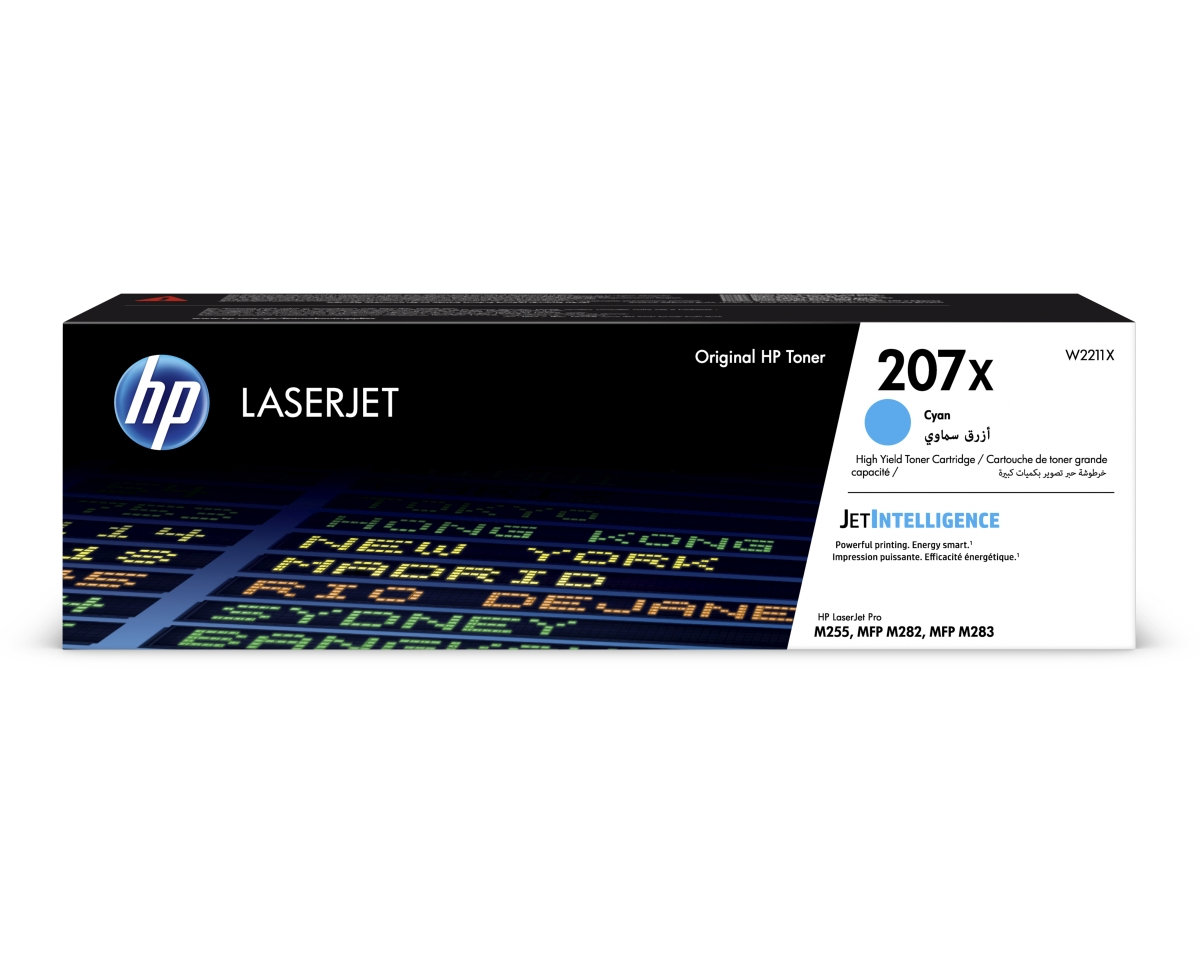 Toner HP 207X - azúrový (W2211X)