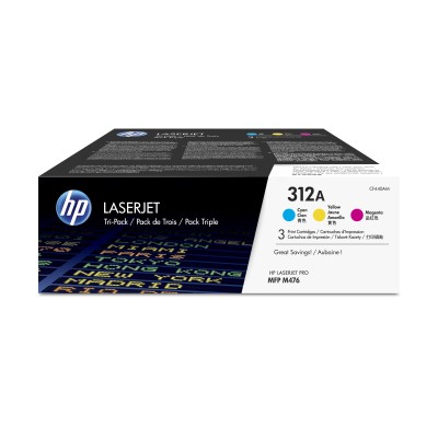 Toner HP 312A -&nbsp;azúrový, purpurový, žltý (CF440AM)