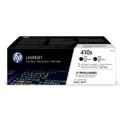 Toner HP 410X - čierny, dvojbalenie (CF410XD)