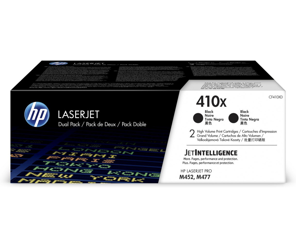 Toner HP 410X - čierny, dvojbalenie (CF410XD)