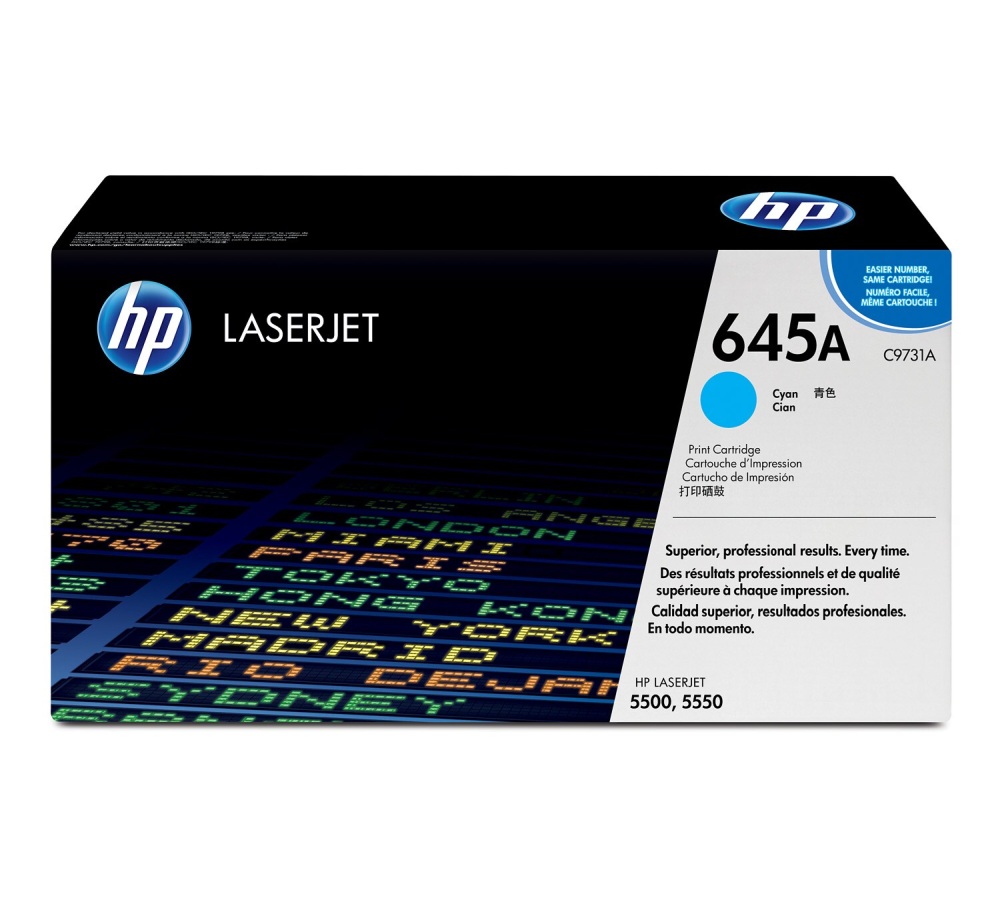 Toner HP 645A - azúrový (C9731A)