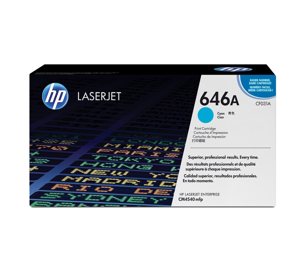 Toner HP 646A - azúrový (CF031A)