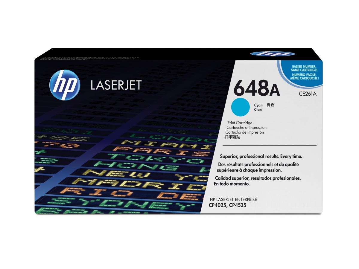 Toner HP 648A - azúrový (CE261A)