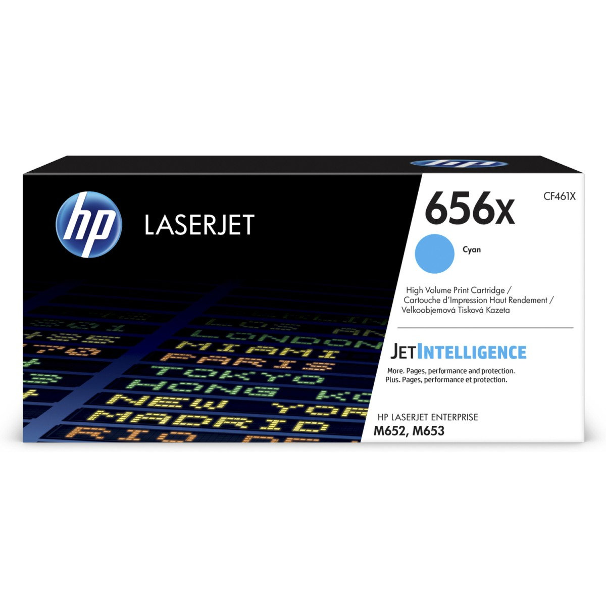 Toner HP 656X - azúrový (CF461X)