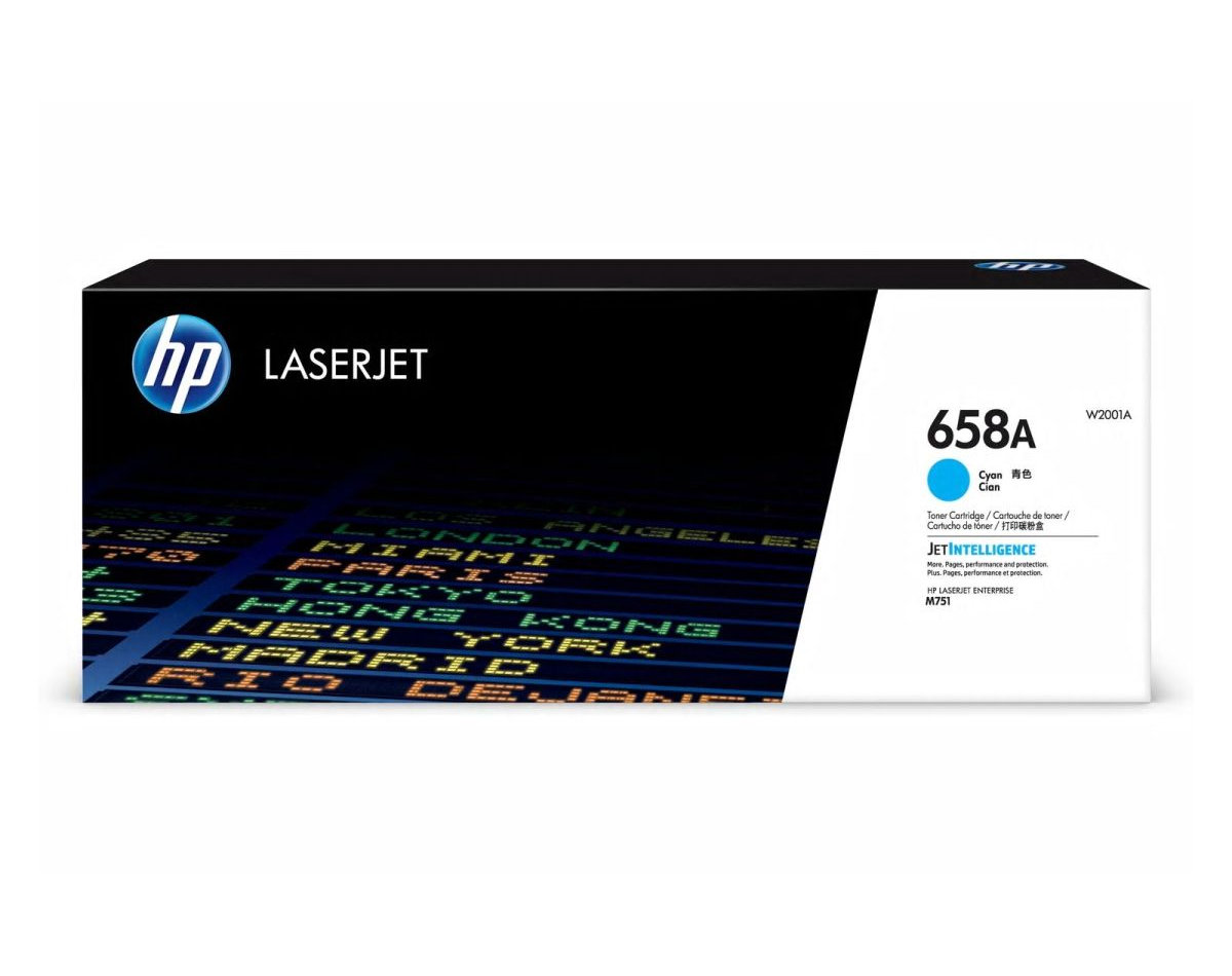 Toner HP 658A - azúrový (W2001A)