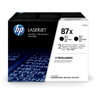 Toner HP 87X -&nbsp;čierny, dvojbalenie (CF287XD)