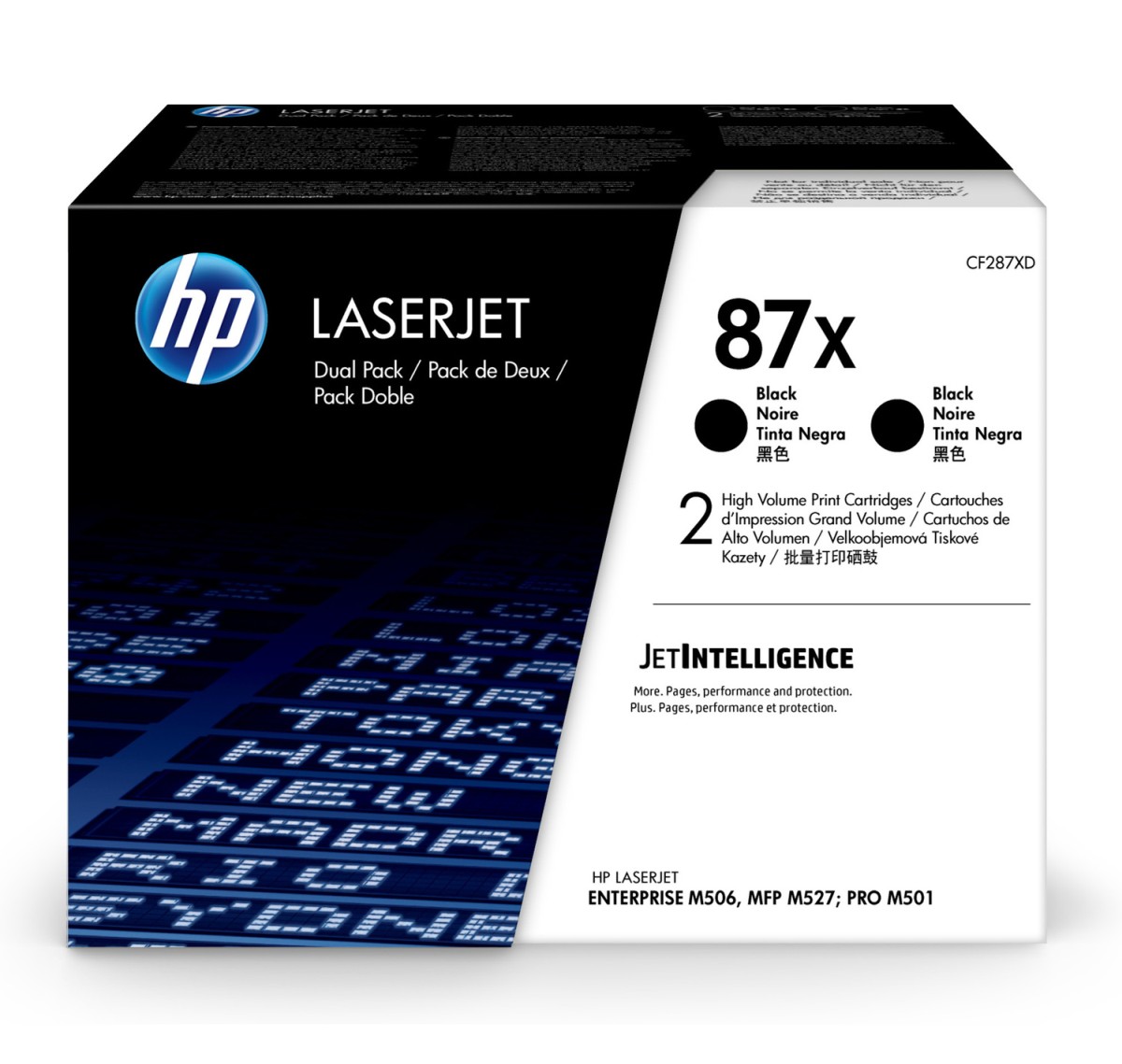 Toner HP 87X - čierny, dvojbalenie (CF287XD)