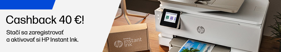 Cashback až 40 € k vybraným tlačiarňam so službou Instant Ink