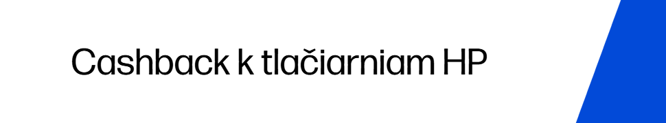 Cashback až 50 € k vybraným HP tlačiarňam