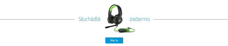 AKCIA: Herné slúchadlá ku každému notebooku a PC z radu "HP Pavilion Gaming" ZADARMO!