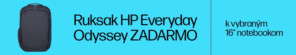 K vybraným 16" notebookom ruksak HP Everyday Odyssey Gray ZADARMO