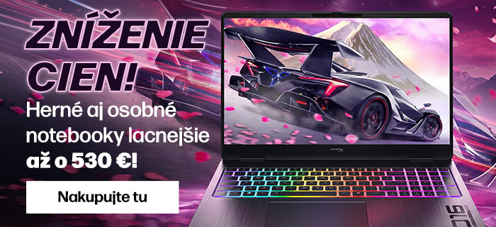 Kto brzdí 🎮 nevyhráva! Zľavy až 530 € na herné aj osobné notebooky