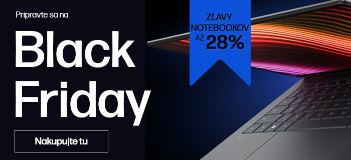 Pripravte sa na Black Friday! Nakupujte pokiaľ je plný sklad.