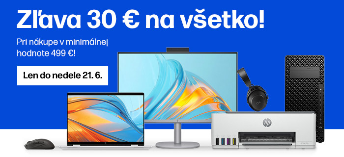 Zľava 30 € na všetko! Len do nedele!