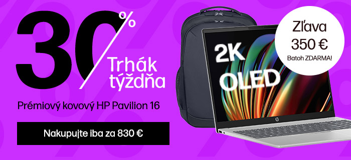 Trhák týždňa: HP Pavilion 16 so zľavou 350 €
